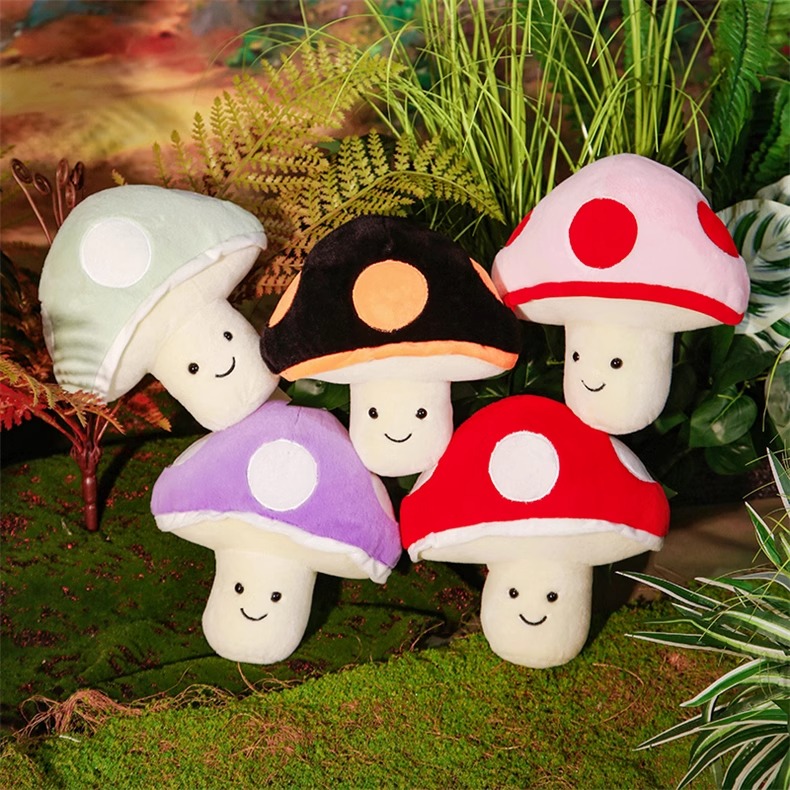 Wholesale Creative Design 22cm aMushroom Plushie Kawaii Plant Plush Mushroom Stuffed Toy Kids Toys Birthday Gift 11