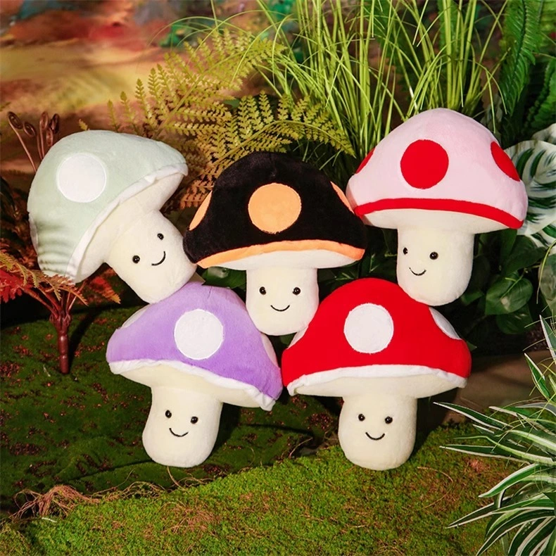 Wholesale Creative Design 22cm aMushroom Plushie Kawaii Plant Plush Mushroom Stuffed Toy Kids Toys Birthday Gift 1