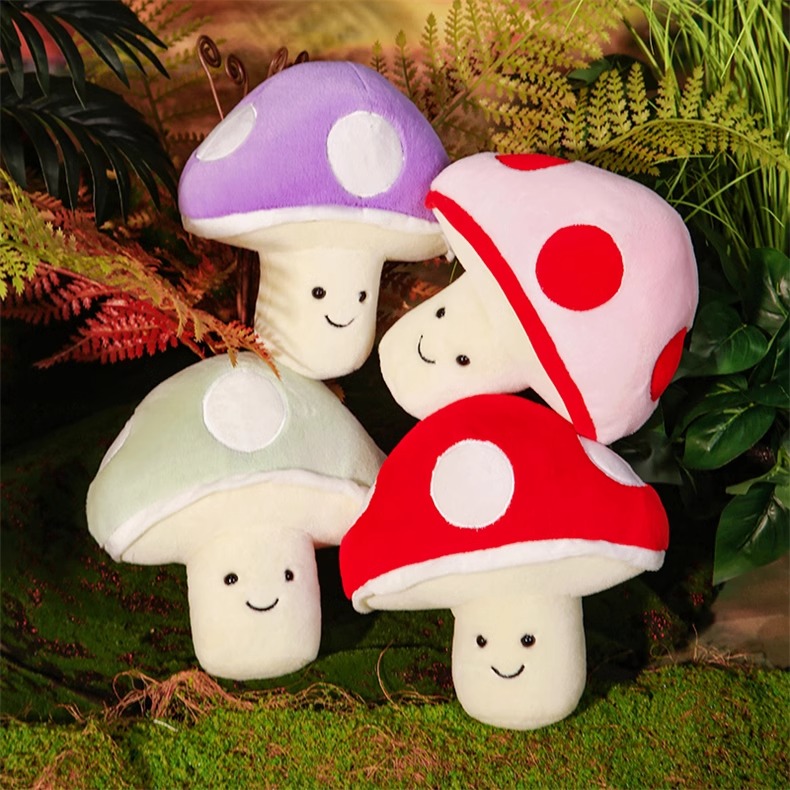 Wholesale Creative Design 22cm aMushroom Plushie Kawaii Plant Plush Mushroom Stuffed Toy Kids Toys Birthday Gift 14