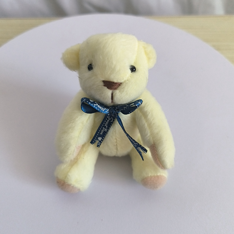 12cm Mini Plushie Joint Bear Keychain Adjustable Cute Plush Children's Favorite Gift 14