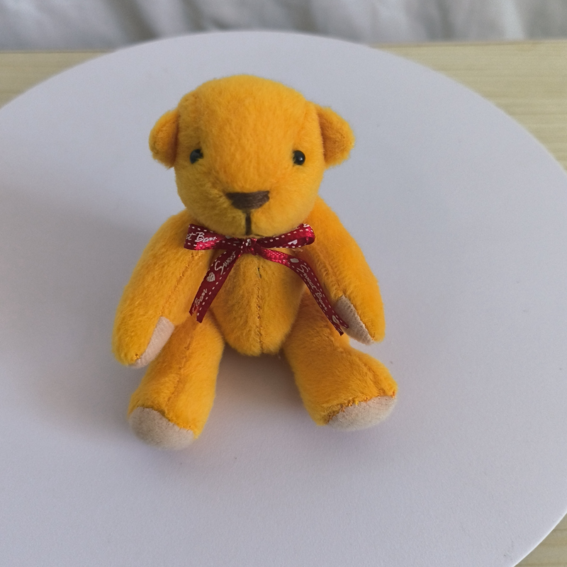 12cm Mini Plushie Joint Bear Keychain Adjustable Cute Plush Children's Favorite Gift 13