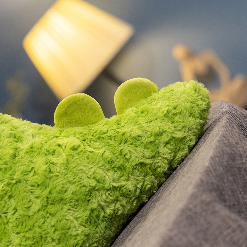 Factory direct sales of dragon plushie toy with green twisted flower velvet and cute design, as a gift for children 16