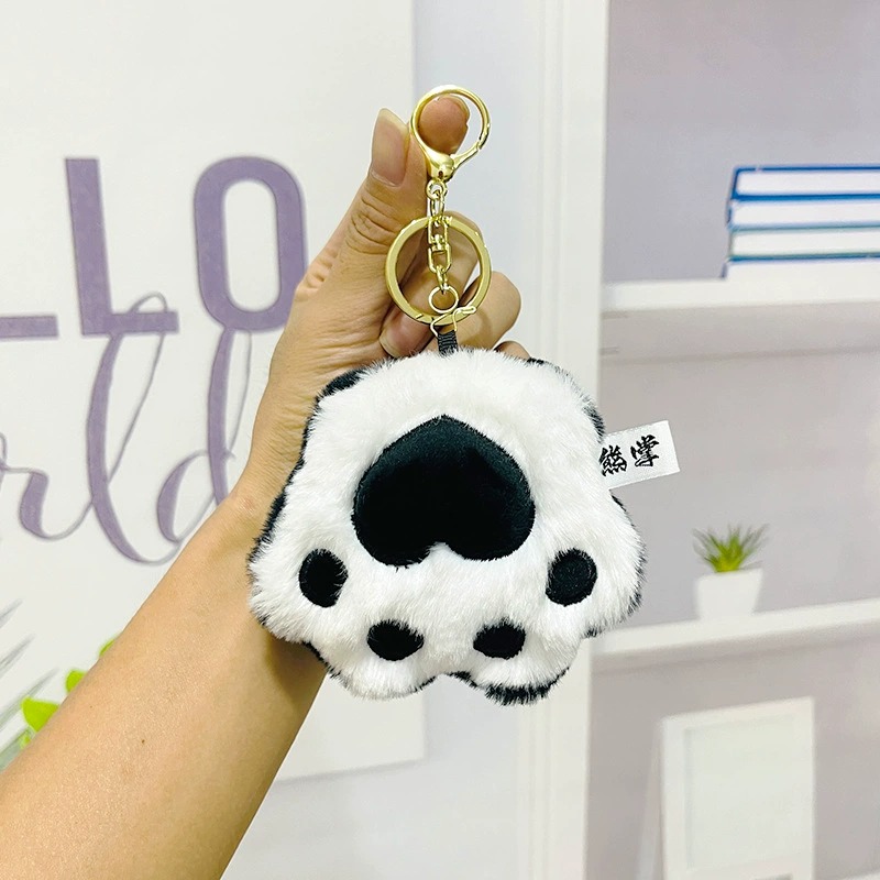 Hot Sale Luxury Cat Paw Mini Plushie Stulled Paw Animals Keychains Soft Toy Birthday Gift Home Decoration 13