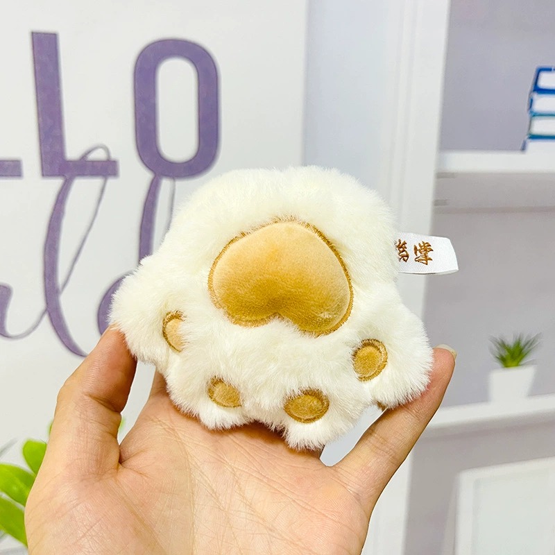 Hot Sale Luxury Cat Paw Mini Plushie Stulled Paw Animals Keychains Soft Toy Birthday Gift Home Decoration 16