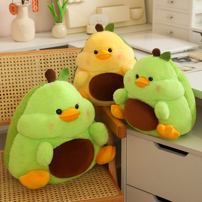 Avocado Duck Plush Doll Creative Design Avocado Plushie Unique Shape Cute Children's Gift 15