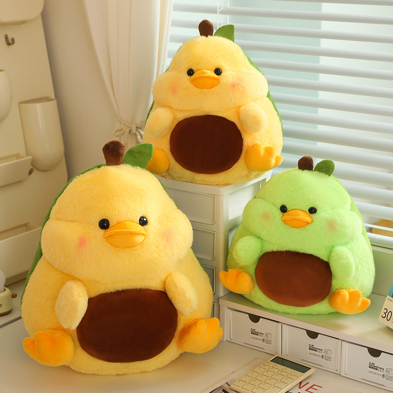 Avocado Duck Plush Doll Creative Design Avocado Plushie Unique Shape Cute Children's Gift 12