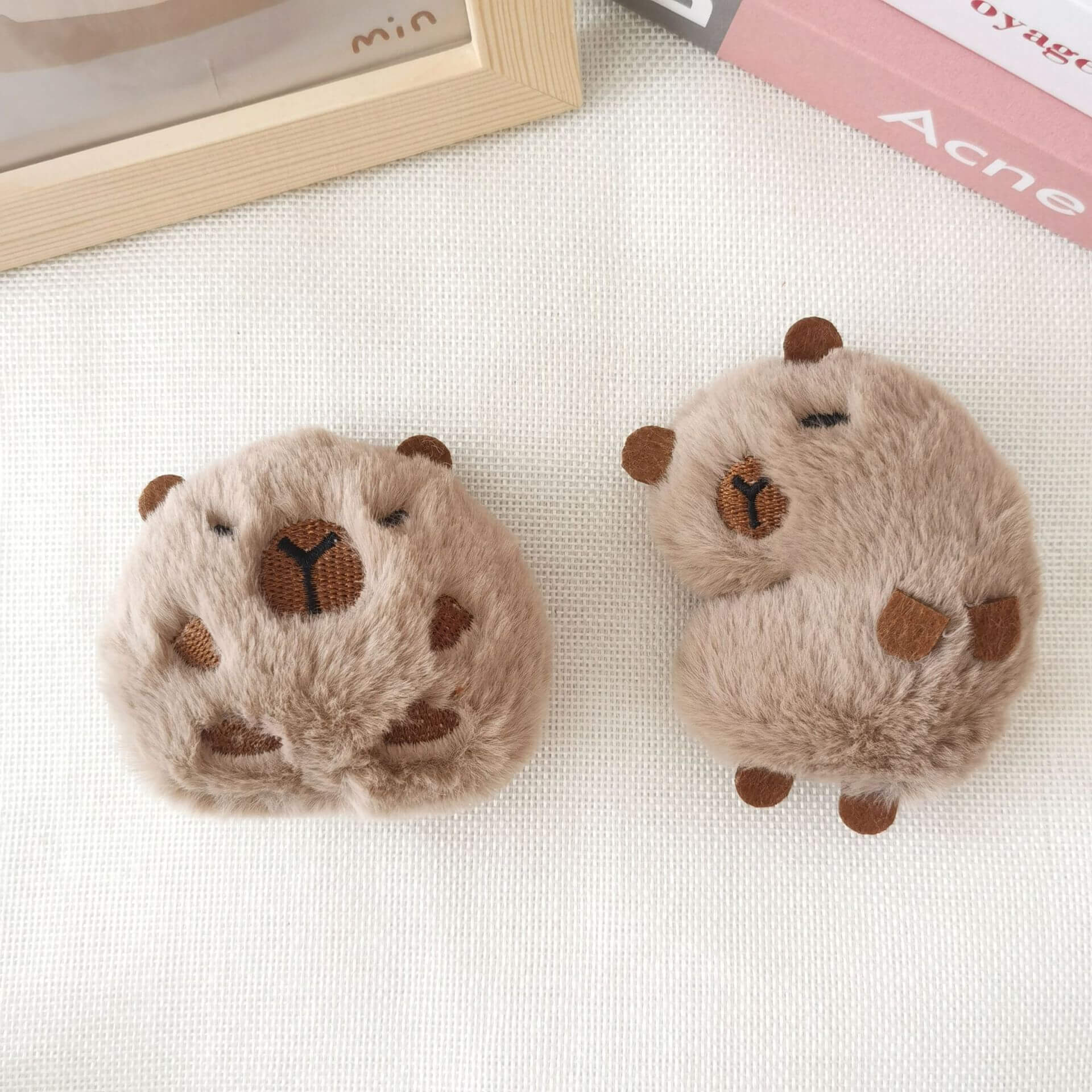 Fashion Explosive Cartoon Capybara Plush Toy Small Animal Pendant Pp Cotton Filling Keychain Plush Doll Backpack Decor 13