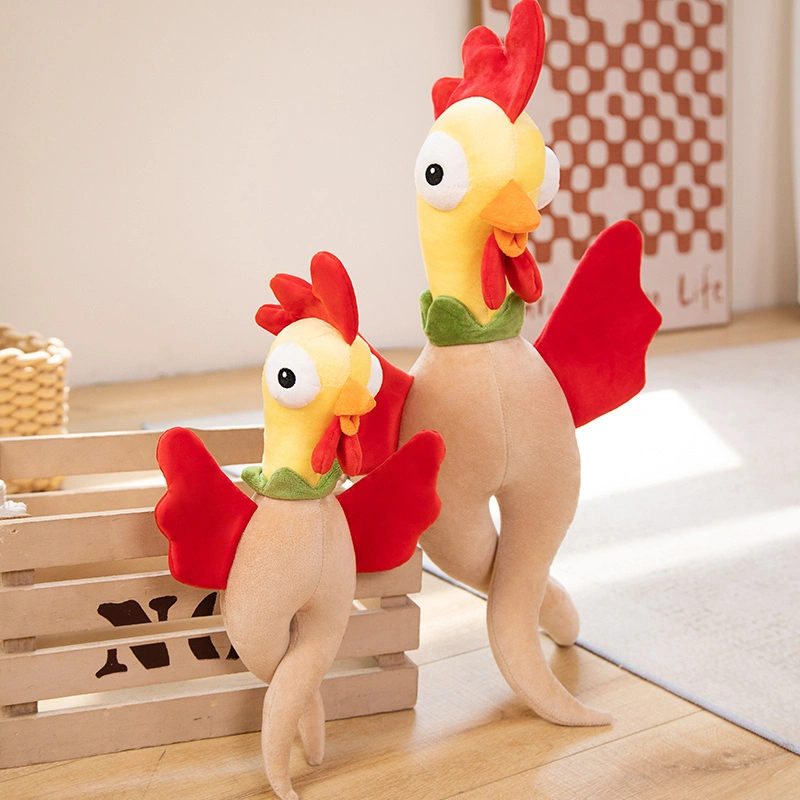 Chicken Plush Toy Ginseng Rooster Funny Creative Design Cute Styling Child Companion Gift 1