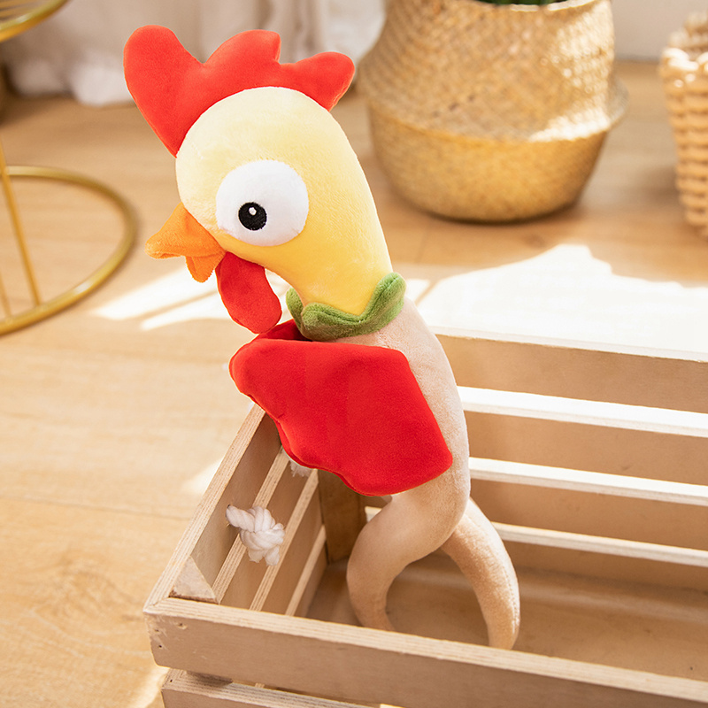 Chicken Plush Toy Ginseng Rooster Funny Creative Design Cute Styling Child Companion Gift 13