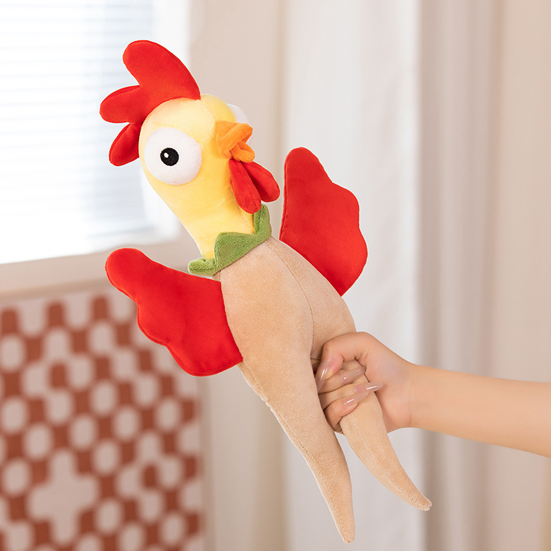 Chicken Plush Toy Ginseng Rooster Funny Creative Design Cute Styling Child Companion Gift 12