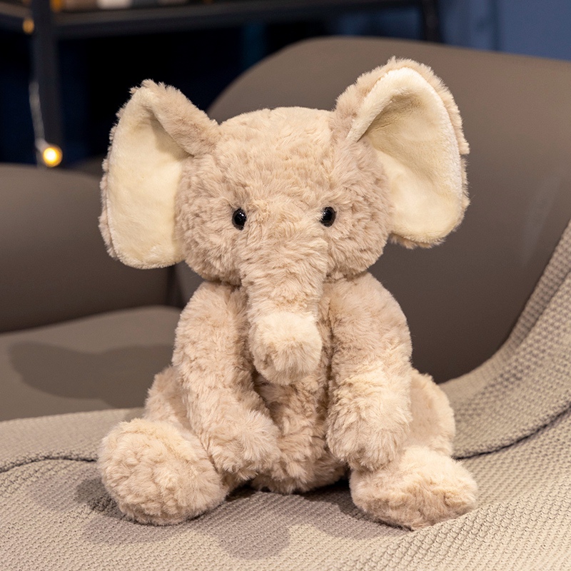 Elephant plush toy with big ears, long nose, soft, cute and creative design factory direct sales 11