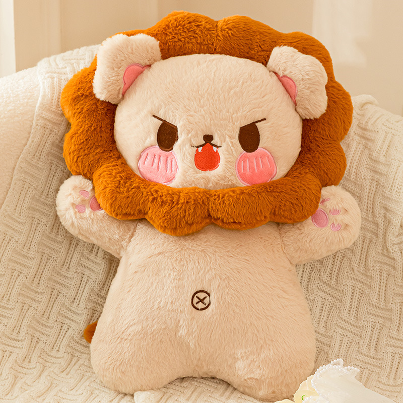 Lion Plush Toy Cute Cute Lion Plush Pillow Doll Child Companion Gift 14
