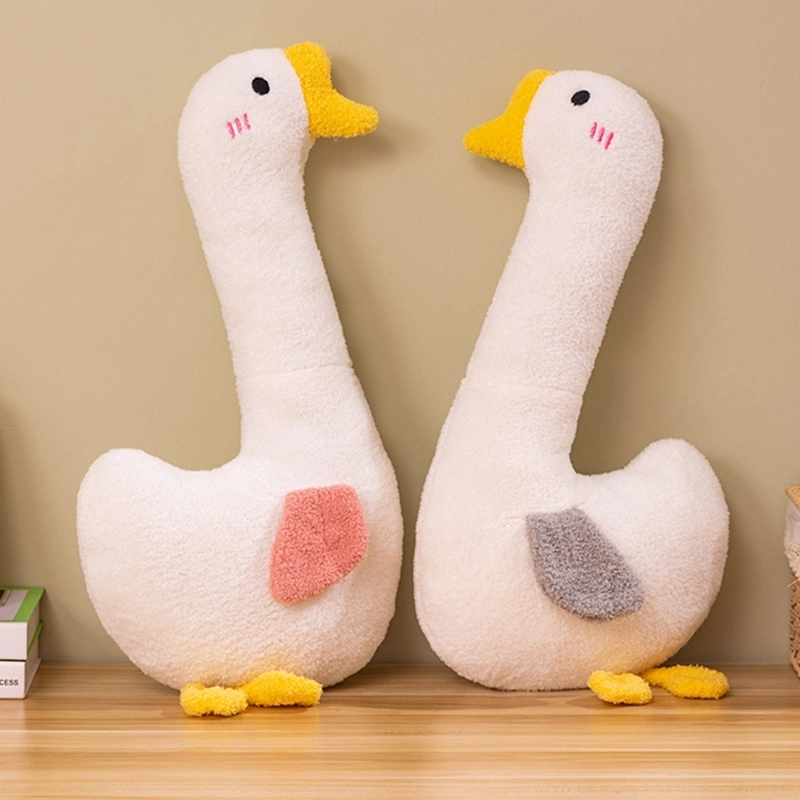 Goose Plush Toy Shy Big White Goose Cloud Goose Pink Grey Available Warm Home Soft and Comfortable 1