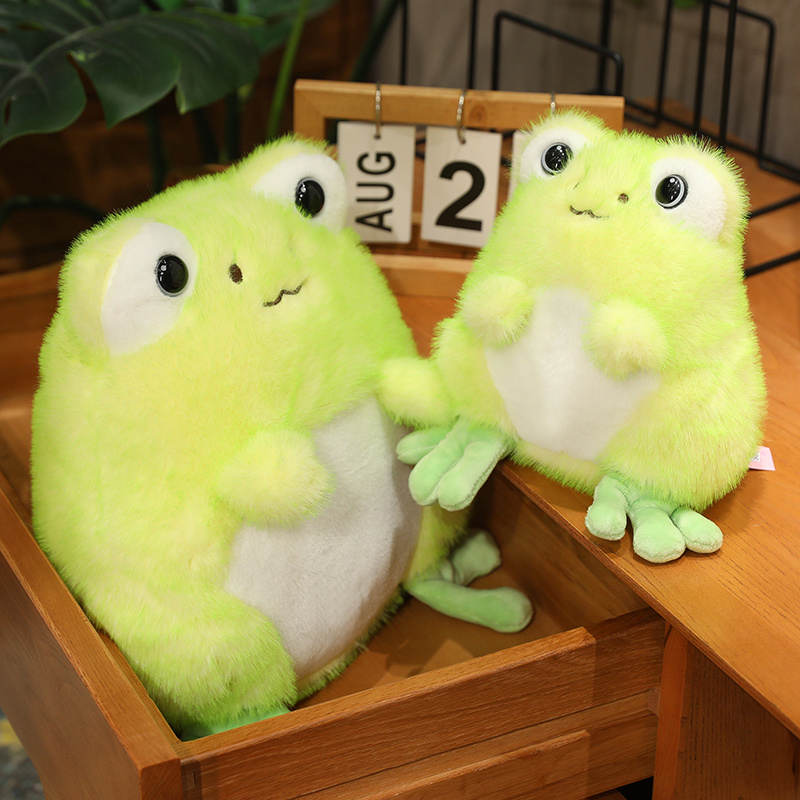 Factory direct sales of frog plush toy with a smile and two tone plush toy, cute and stylish, as a gift for children 16