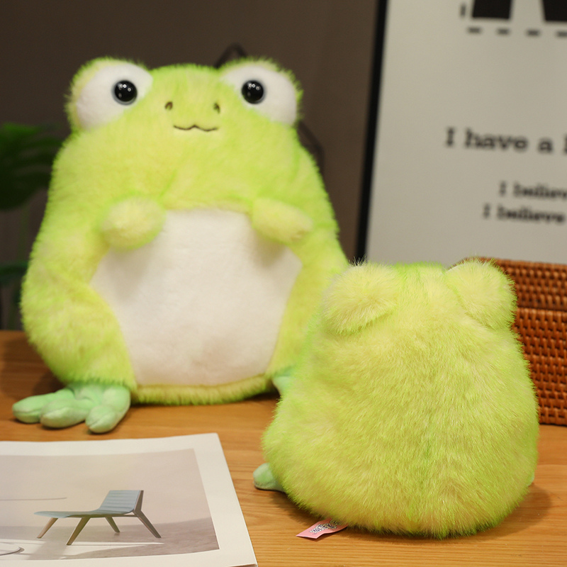 Factory direct sales of frog plush toy with a smile and two tone plush toy, cute and stylish, as a gift for children 13