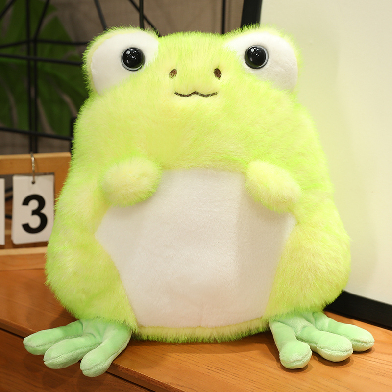 Factory direct sales of frog plush toy with a smile and two tone plush toy, cute and stylish, as a gift for children 15