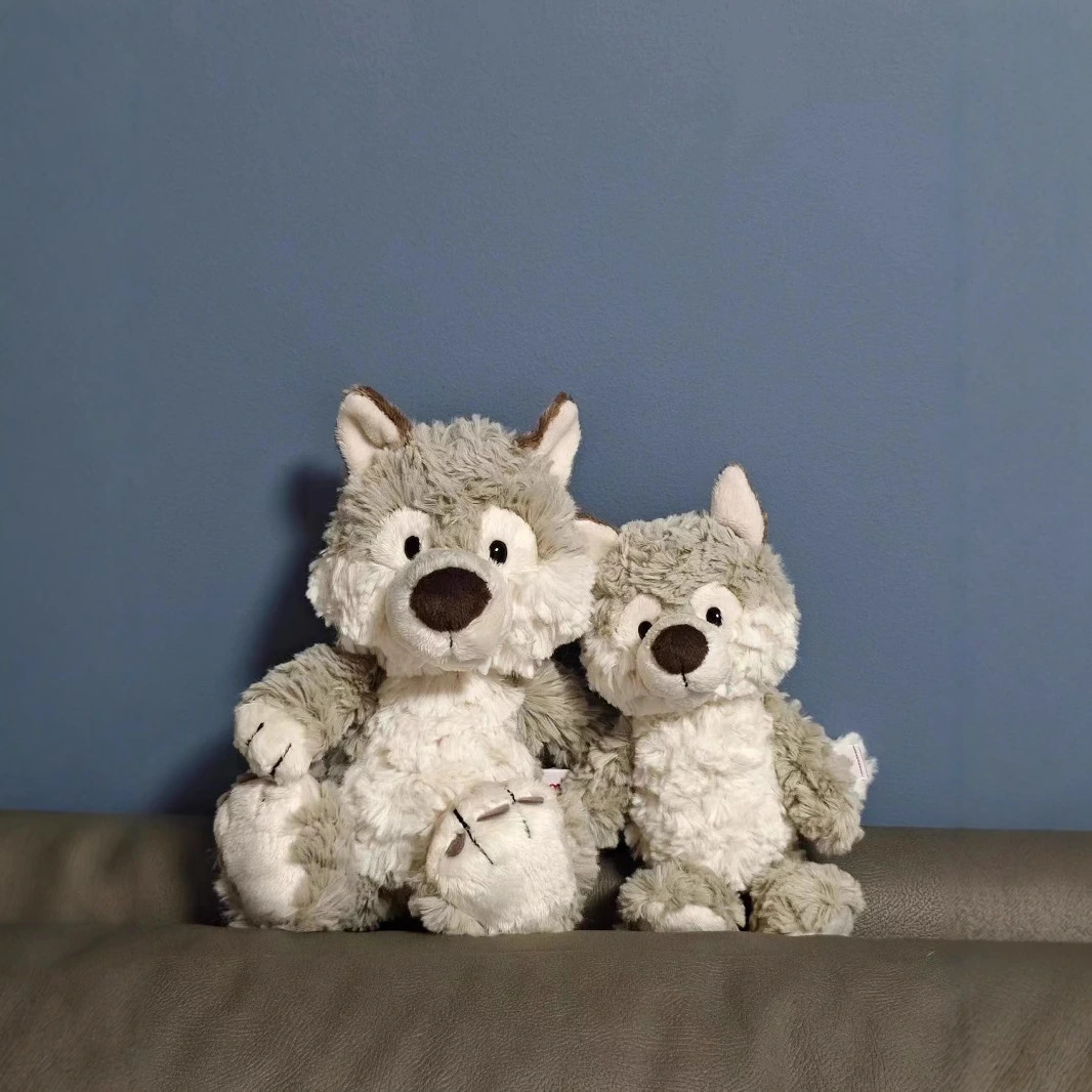 Plush Toy Manufacturers Made Wolf Plush Pillow Gentle Little Wolf Plush Toy Doll Cute Wolf Doll  Birthday Gift Giving 1