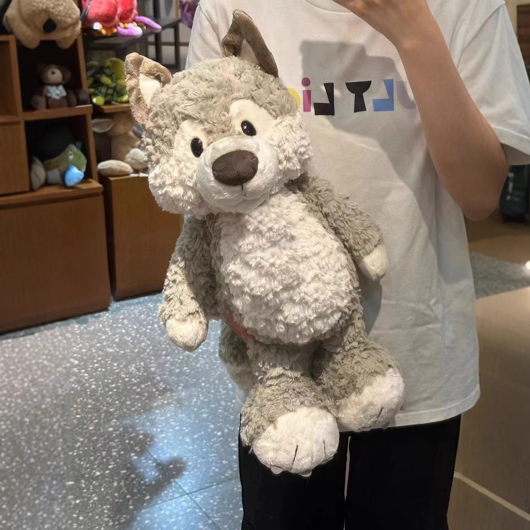 Plush Toy Manufacturers Made Wolf Plush Pillow Gentle Little Wolf Plush Toy Doll Cute Wolf Doll  Birthday Gift Giving 11