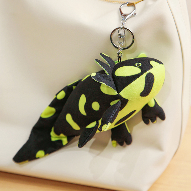 Plush keychain hexagonal dinosaur keychain creative design, fashionable and versatile, cute gift 12