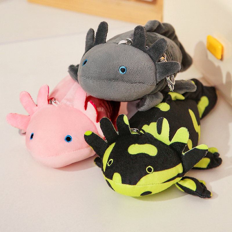 Plush keychain hexagonal dinosaur keychain creative design, fashionable and versatile, cute gift 11
