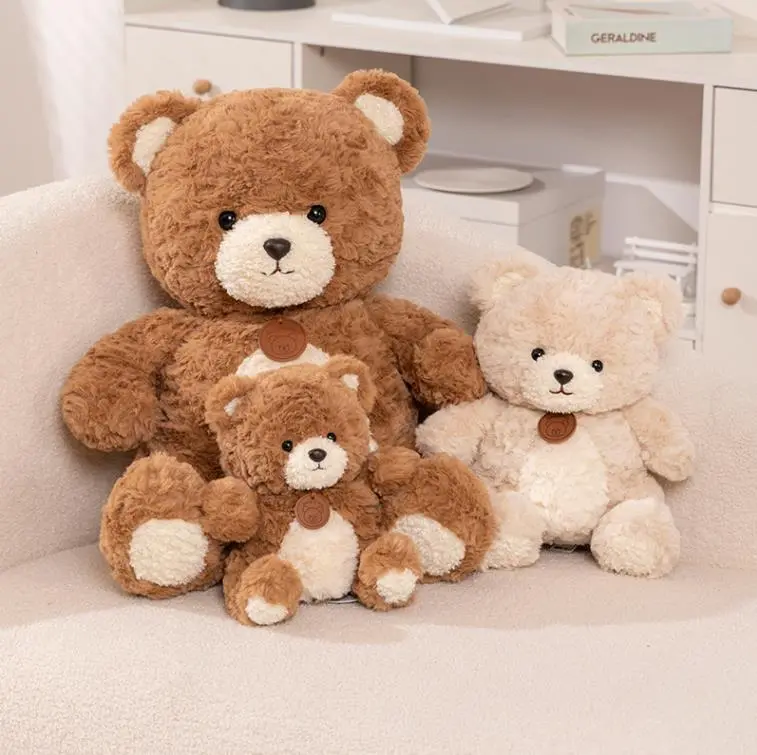 Lindo oso de peluche de 35 cm, peluche kawaii personalizado y suave para San Valentín. 1