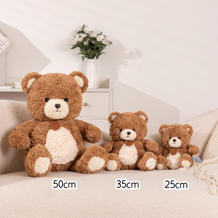 Lindo oso de peluche de 35 cm, peluche kawaii personalizado y suave para San Valentín. 11