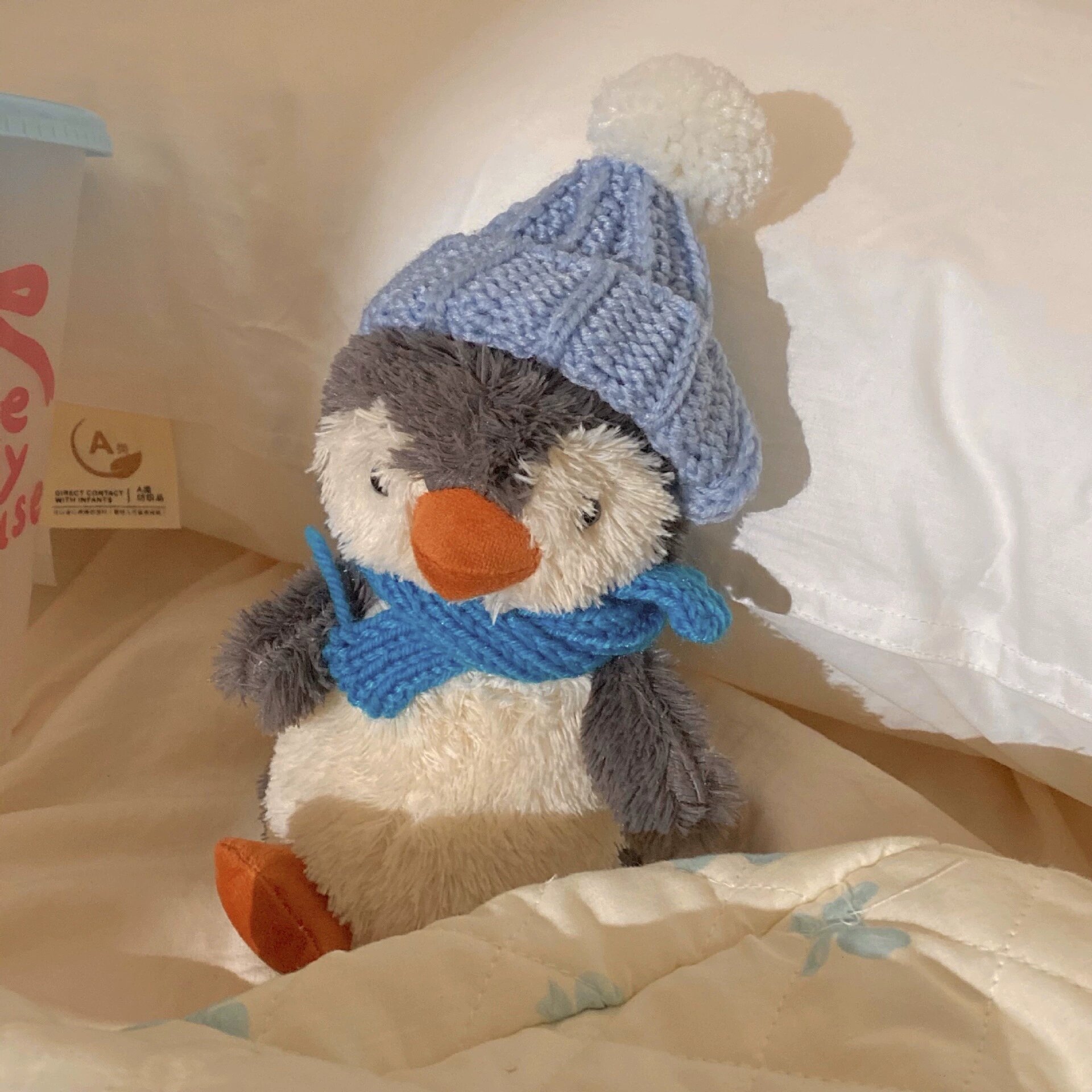 Cute Small Size Penguins Plush Toy Wool Felt Ornaments Unisex Plush Penguin Holiday Decor Promotion Gift Toy 14