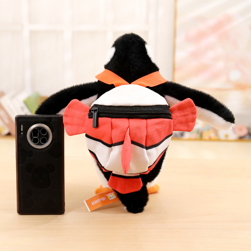 Penguin Plush Toy Backpack with Creative Design and Unique Style, Warm Winter Companion 14