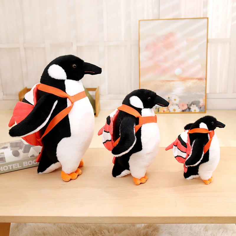 Penguin Plush Toy Backpack with Creative Design and Unique Style, Warm Winter Companion 1