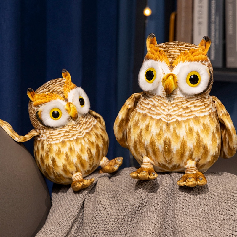 Factory direct sales owl plus toy simulation owl realistic modeling creative design 13