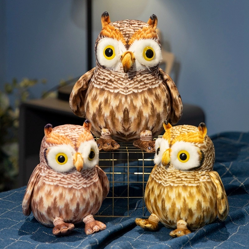 Factory direct sales owl plus toy simulation owl realistic modeling creative design 1