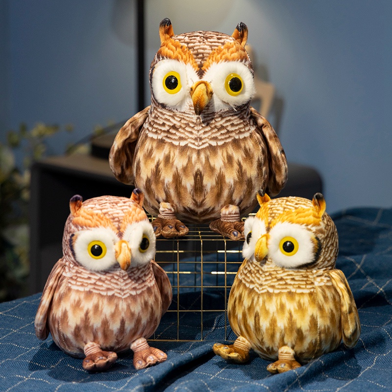 Factory direct sales owl plus toy simulation owl realistic modeling creative design 11