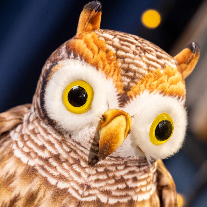 Factory direct sales owl plus toy simulation owl realistic modeling creative design 16