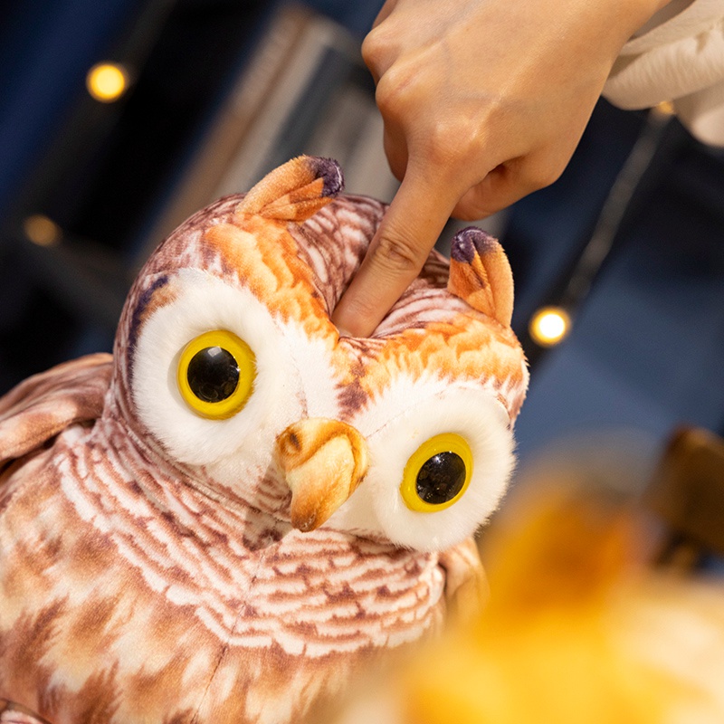 Factory direct sales owl plus toy simulation owl realistic modeling creative design 14