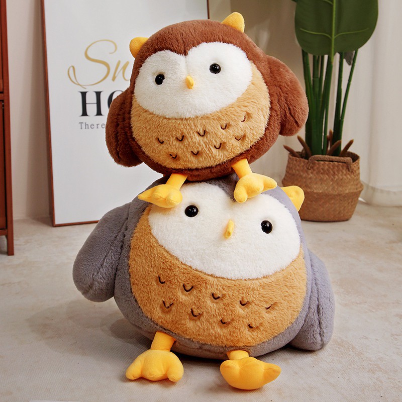 30cm/40cm Simulation Owl Plush Toy Wholesale CE Cartoon Cute Owl Pillow Stuffed Toy Doll Sofa Home Decoration 12