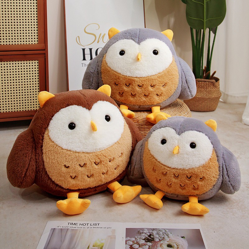 30cm/40cm Simulation Owl Plush Toy Wholesale CE Cartoon Cute Owl Pillow Stuffed Toy Doll Sofa Home Decoration 11