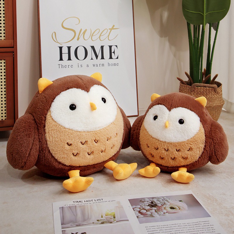 30cm/40cm Simulation Owl Plush Toy Wholesale CE Cartoon Cute Owl Pillow Stuffed Toy Doll Sofa Home Decoration 16