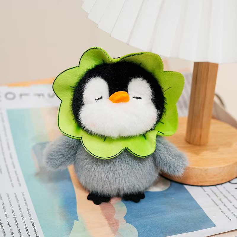 Wholesale 12cm Cartoon Cute Animal Mini Penguin Plush Toy Bag Pendant Charm Snowman Penguin Backpack Keychain Event Gift 18
