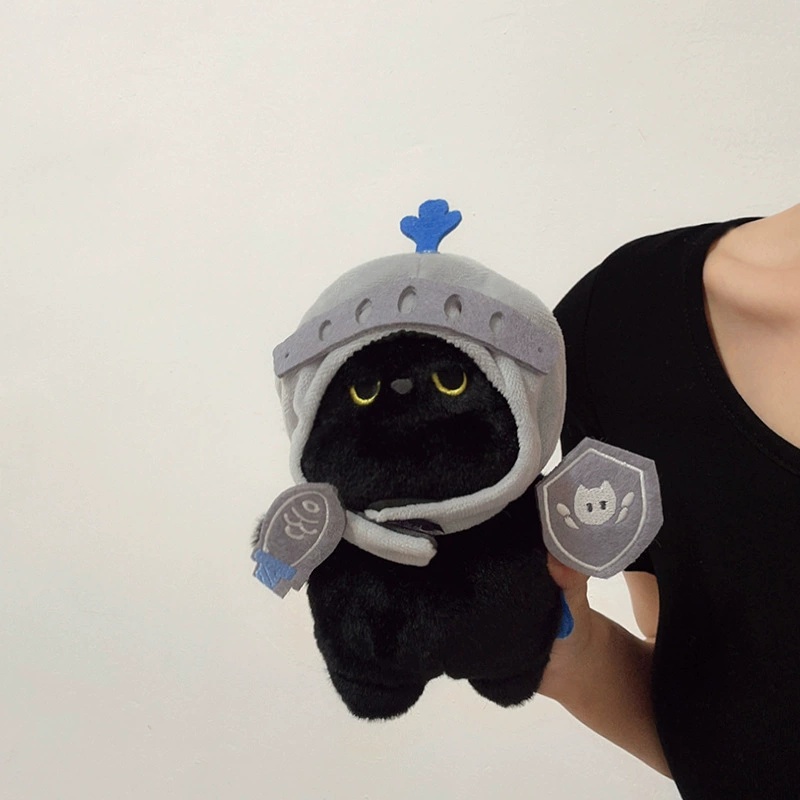 Warrior Cat Plushies Cute Knight Cat Doll Cute Cartoon Doll Birthday Gift 13