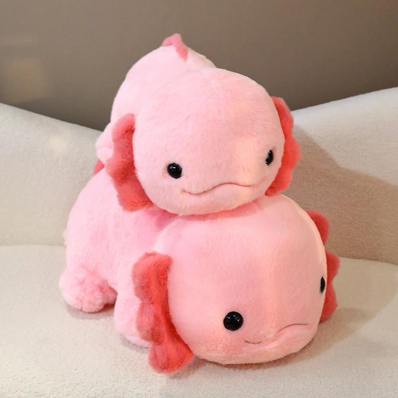 Axolotl Plushie pink Axolotl Plush toy furry prone salamander hexagonal dinosaur baby fish creative design gift 1
