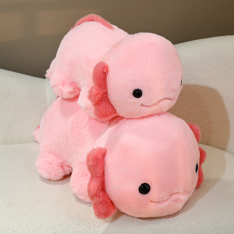 Axolotl Plushie pink Axolotl Plush toy furry prone salamander hexagonal dinosaur baby fish creative design gift 15