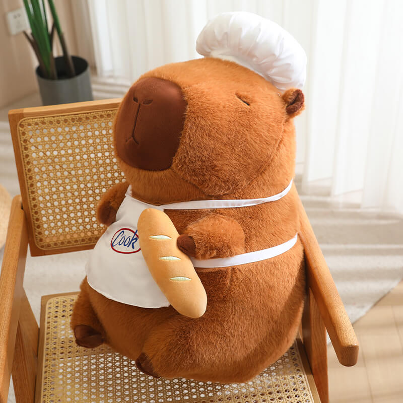 Peluche de capibara de chef, de ODM OEM, disponible en varios tamaños, ideal como regalo para niños. 14