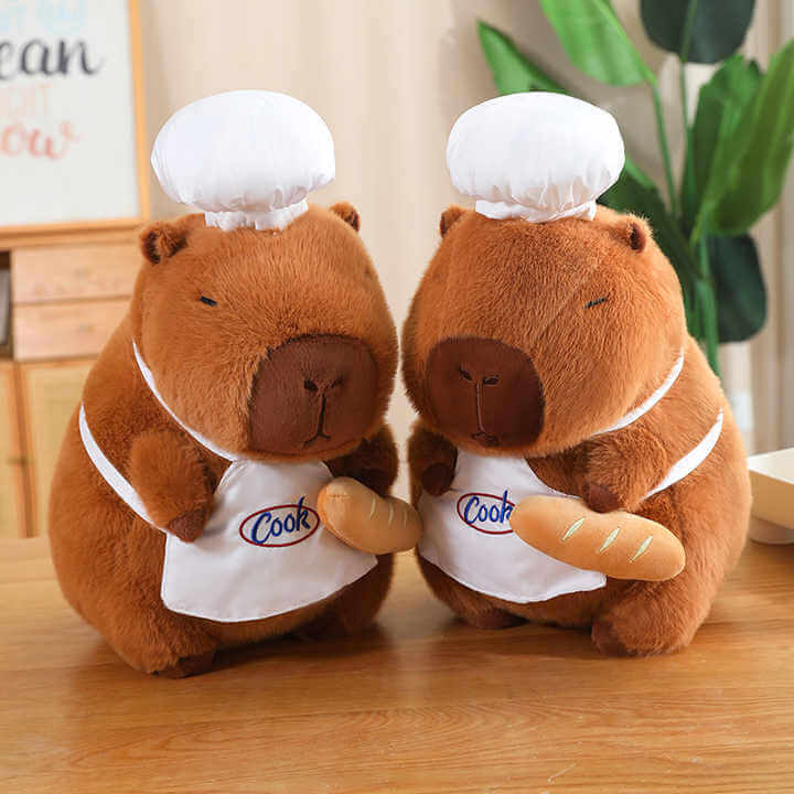 Peluche de capibara de chef, de ODM OEM, disponible en varios tamaños, ideal como regalo para niños. 11