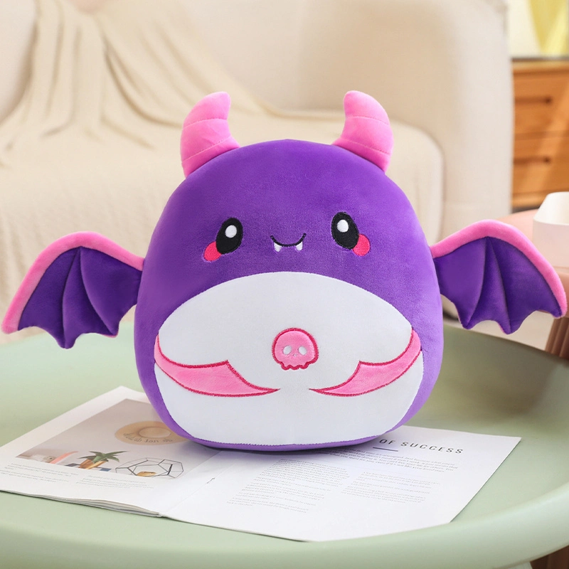 Purple Batball Plush Doll Pillow Bat Plushies Creative Design Soft, Comfortable, Warm Home Decoration 1