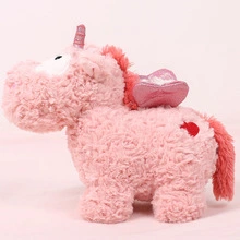 Wholesale Factory Hot Sale Pink And White Unicorn Plush Toy Kawaii Creative Stuffed Animal Big Eye Soft Toy For Kid 1