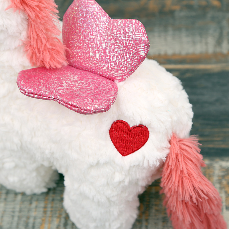 Wholesale Factory Hot Sale Pink And White Unicorn Plush Toy Kawaii Creative Stuffed Animal Big Eye Soft Toy For Kid 16