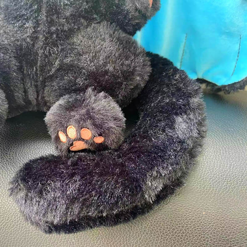 Peluche de murciélago negro grande de 35 cm con diseño de cielo volador, juguete kawaii, animal creativo, espíritu mágico, juguetes suaves para niños. 14