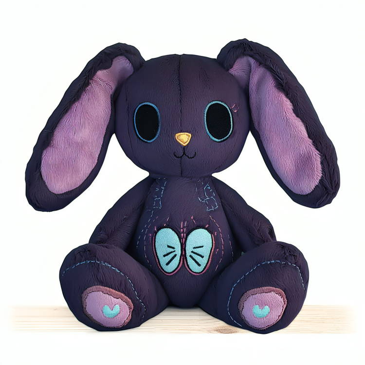 Fabricant de peluches, usine de peluches personnalisées de haute qualité, style lapin d'horreur, jouet en peluche écologique 12