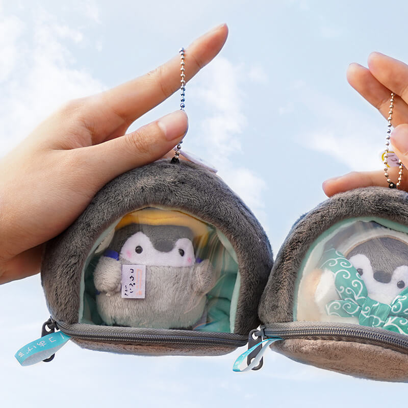 Wholesale Small Creative Penguin Plush Toy Pendant Kawaii Penguin Plush Keychain Mini  iTAG Bag Cute  Stuffed Animals 12