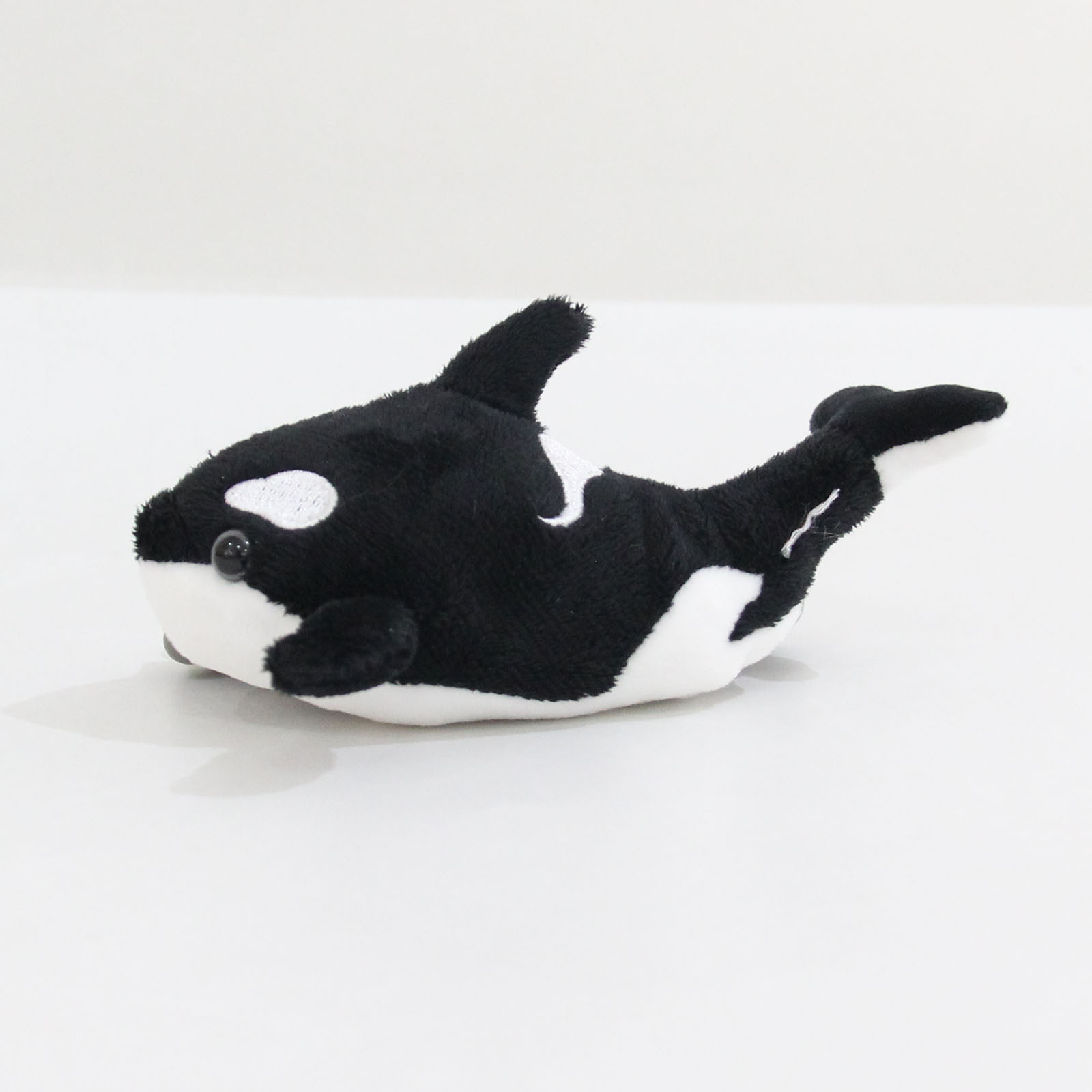 Lindo llavero de peluche de orca, muñeco de ballena suave, colgante de ballena de peluche, juguete de animal de peluche de algodón PP 15